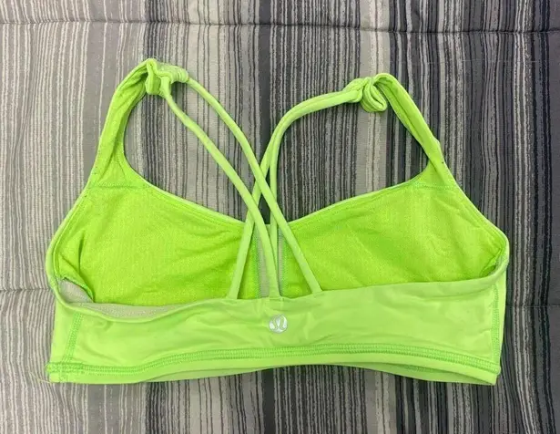 Lululemon  Free To Be Bra Zippy Green 6