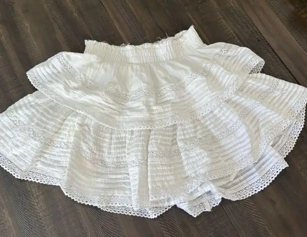 American Eagle  white ruffle skirt