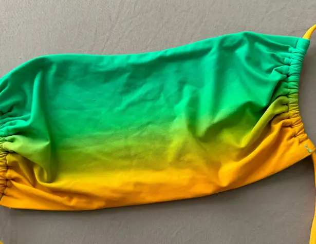 We Wore What Green Ombre Leigh Bikini Top