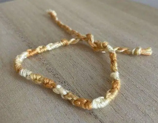 Handmade Medusa Bracelet, anklet, trendy, comfortable, tie, embroidery thread, woven, gif