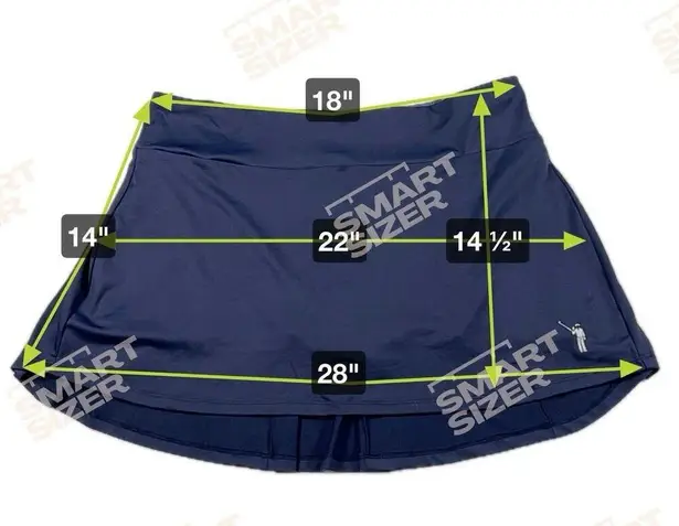 William Murray Spinner Golf Skort Tartan Plaid Shorts Navy Blue Size XL