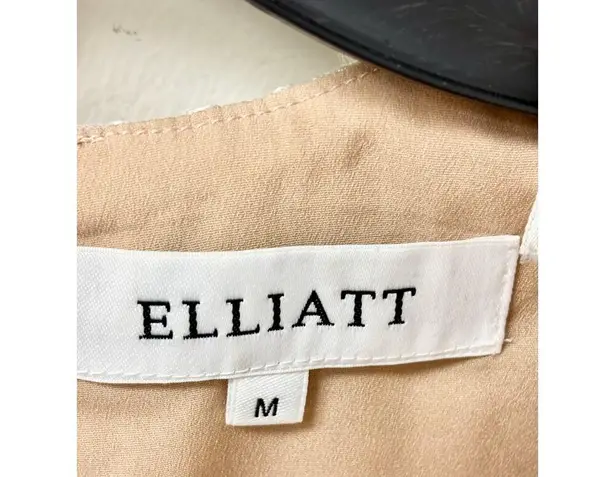 Elliatt Zayla Zayla 3D Floral Puff Sleeve Mini Dress White / Nude Women's Size M