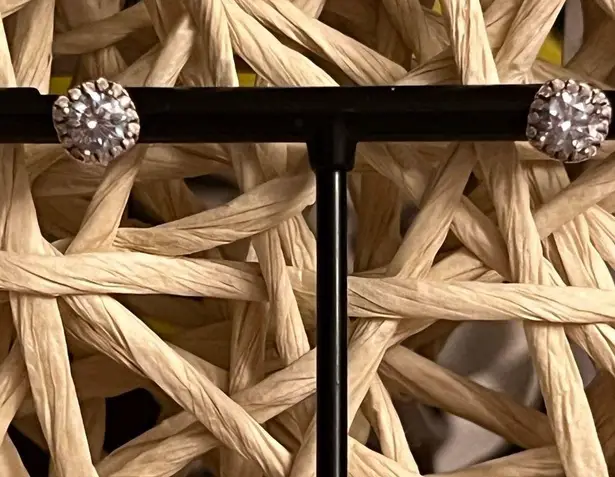 MOISSAINITE • STUD EARRINGS • GRA DOCUMENTS INCLUDED Blue