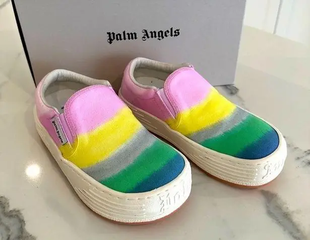 Palm Angels Rainbow Printed Sneakers