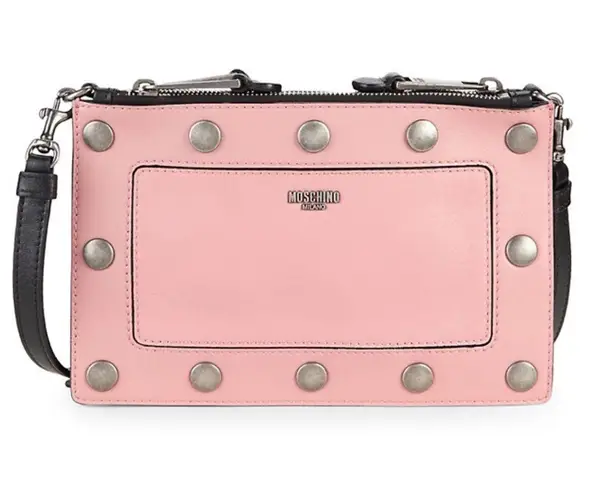 Moschino Authentic Leather 3 in 1 design clip zip Crosby