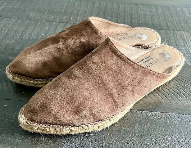 Eric Michael  Espadrille Woman Suede Slip On Mules Size 7.5