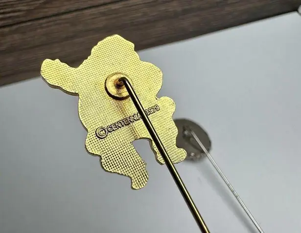 Enamel Santa Claus & Embroidered Christmas Tree Lapel Stick Pin Lot Of 2