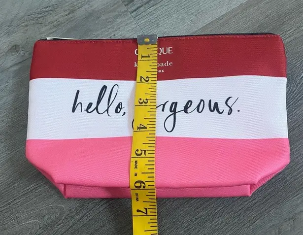 Kate Spade x Clinique Makeup Bag NEW Without Tags Pink Red White