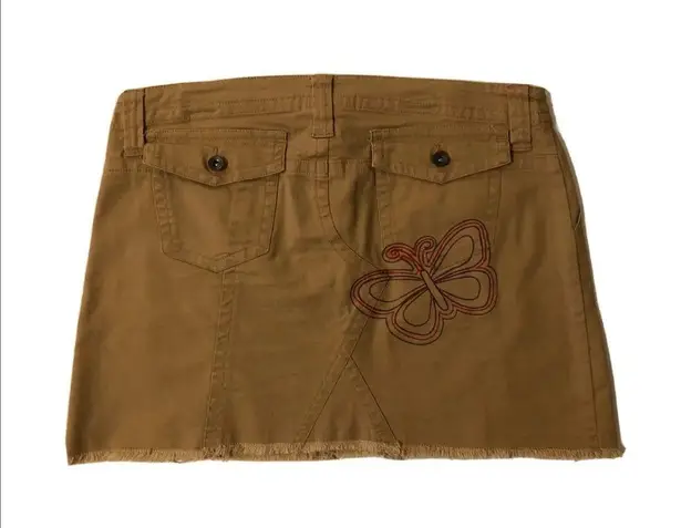 DECODED Womens Mini Skirt Size 7 Juniors Tan Color Cotton Spandex