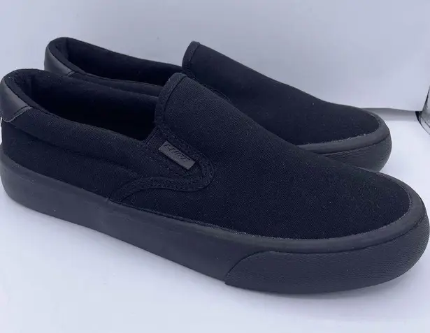 Lugz canvas slip on comfy black sneakers women Size 7