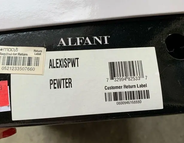 Alfani I Alexis Pewter peep-toe sling back pumps