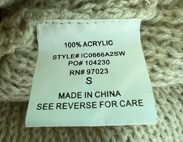 Pretty Rebellious Double Breasted Pocho Womens Small Cozy Comfortable Capsule Brown