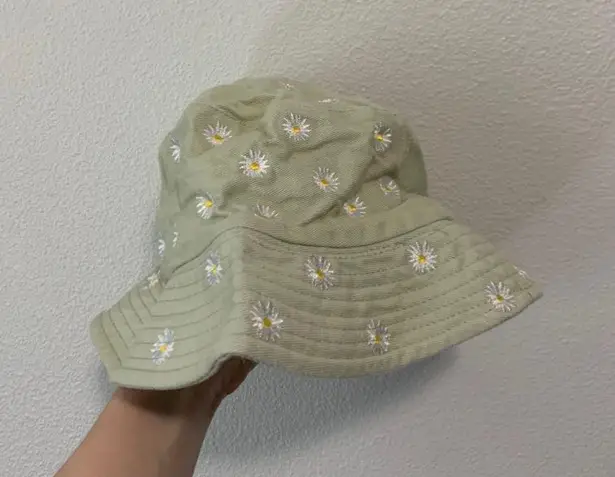 Daisy Junior’s Sage Green Floral  Bucket Hat OS