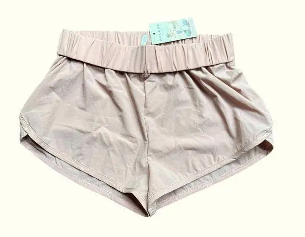 Halara NEW  High Waisted Dolphin Hem Casual Shorts 2" Large