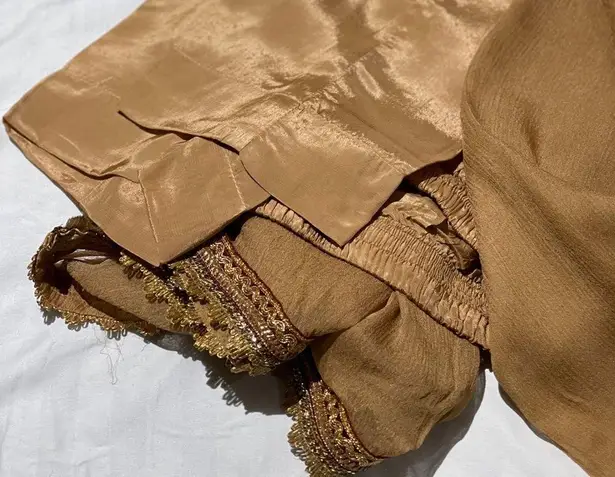 NWOT Indian Pakistani wedding outfit Tan