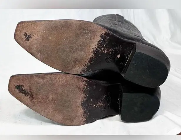 Charlie 1 Horse Lucchese Womens Brown Leather Cowgirl Western Boots~7.5~