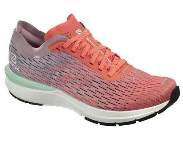 Salomon Sonic 3 Accelerate Road Running Shoes Lightweight Gray Orange 7