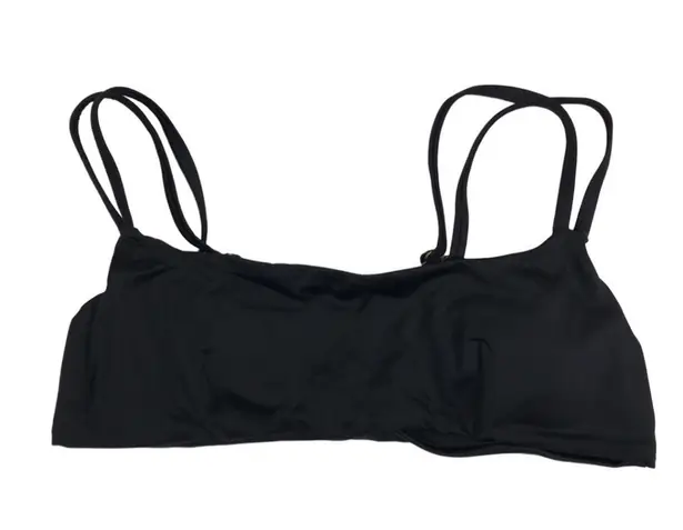 ANDIE The Rockaway Swim Top Women Sz M Black Pull On Feminine Retro Grunge NWT