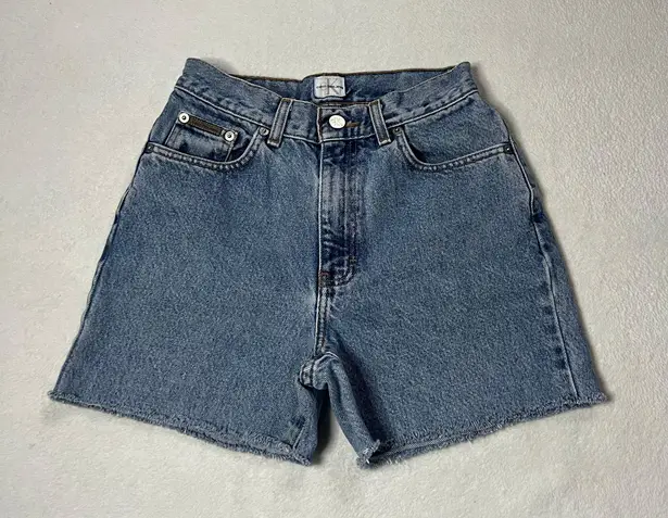 Calvin Klein high waisted denim shorts