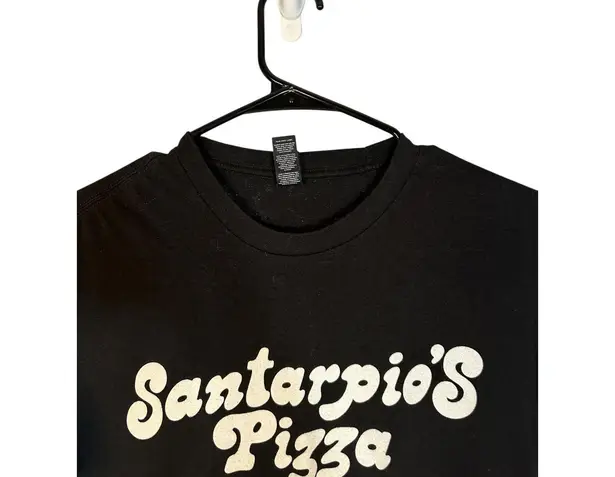 District Black Short Sleeve Santarpios Pizza East Boston T