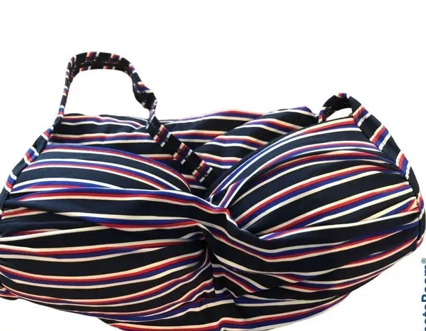 NIP Tuck Bond Eye Tummy Tuck Slimming Swimsuit Size 6 Multi Fit Cup Striped Blue