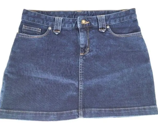 Patagonia  blue denim mini skirt organic cotton 10