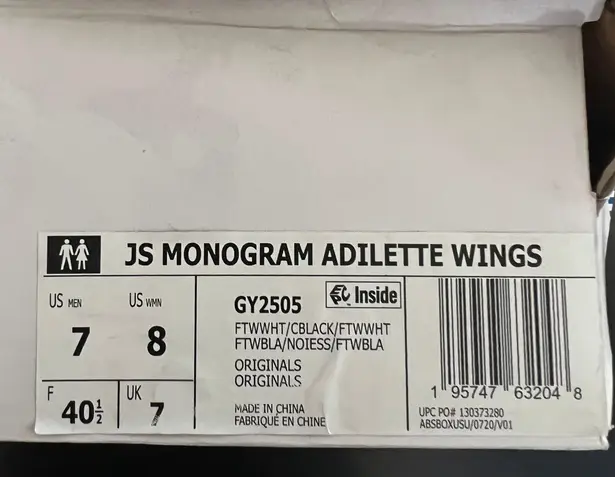 Adidas NWT  Jeremy Scott Monogram Adilette Wings Slides - Image 8