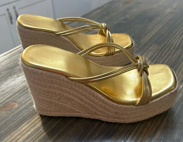 SheIn Gold Wedges