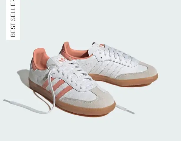 Adidas Pink/White Samba Sneakers