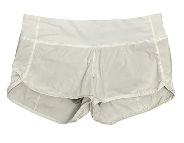 Lululemon Speed Up Low-Rise Lined Shorts 2.5” in White Size 4