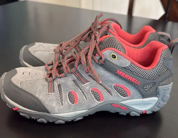 Merrell Charcoal and Crimson Trail Shoes