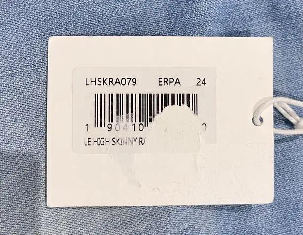 Frame New Le High Skinny Jeans High Rise Raw Edge Stretch Denim Europa