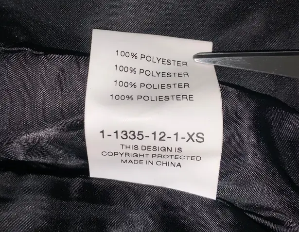 Goldie faux fur embroidered bomber jacket black/gold size XS womens