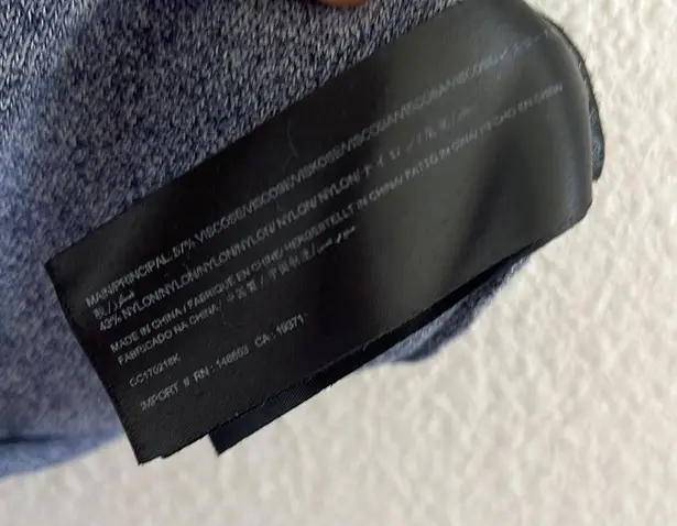 C/MEO COLLECTIVE Blue Heathered Mini Skirt Contemporary Minimalist XS