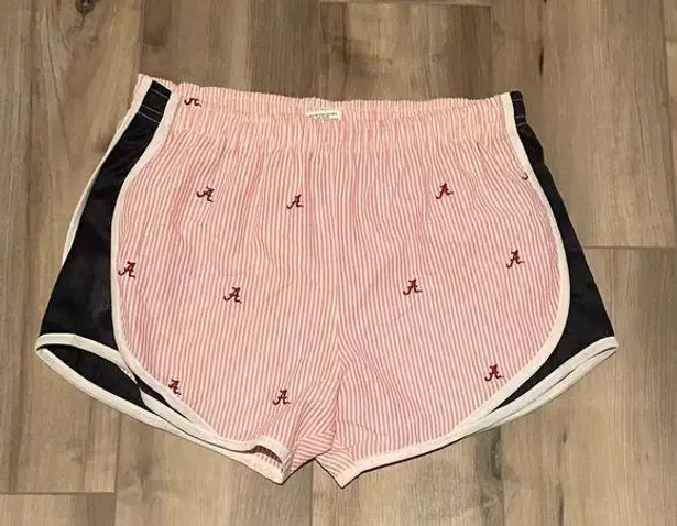 Pressbox Pink seersucker womens shorts  size medium university of Alabama