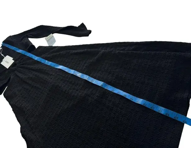 Likely NWT Eila Dress Black Textured Cutout Ring Deep V Midi A-Line Cocktail 6