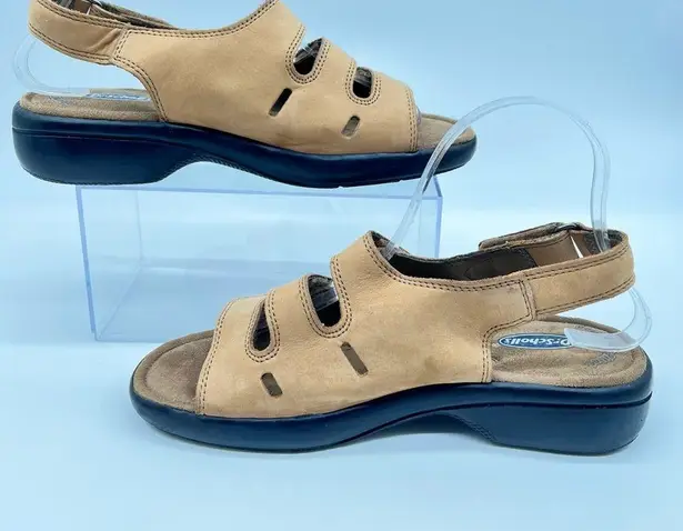 Dr. Scholl's Women's Holly Double Air Pillow Tan Suede Sandals