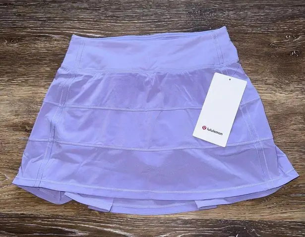 Lululemon  Pace Rival Skirt Mid-Rise Long Lilac Smoke Size 2 NWT