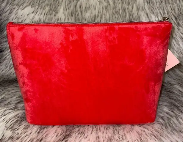 Juicy Couture NWT  Velour Red Travel Cosmetic Makeup Bag