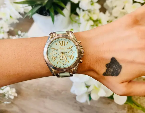 Geneva Platinum Mint Watch