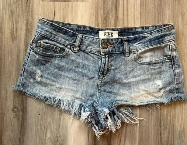 PINK - Victoria's Secret Pink 2 Jean Cut Off Shorts