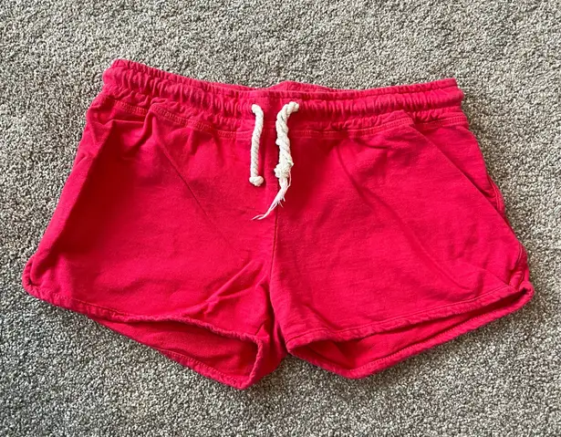 Low Waisted Red Beach Shorts Size M