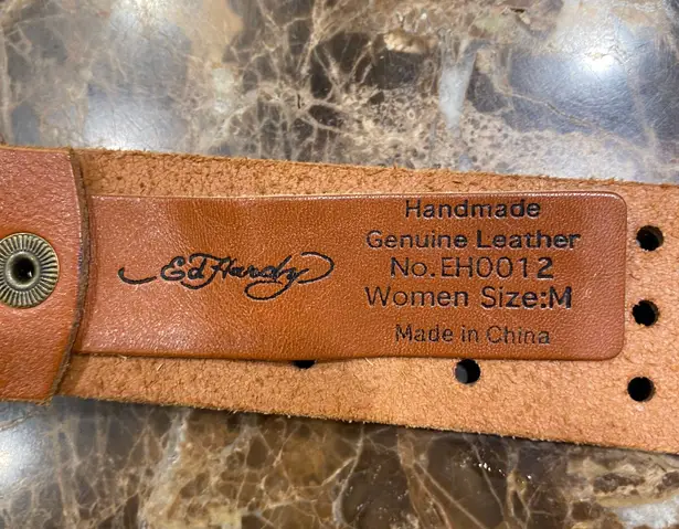 Ed Hardy Tiger Leather belt