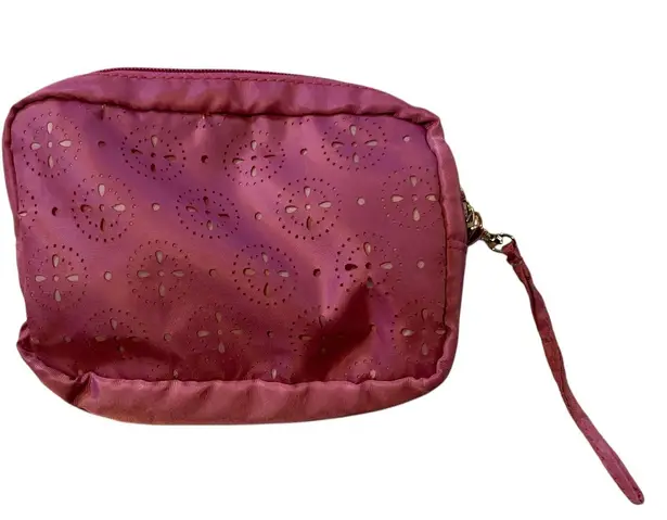 Pink Makeup Bag Cosmetic Case Wristlet Travel Pouch Organizer