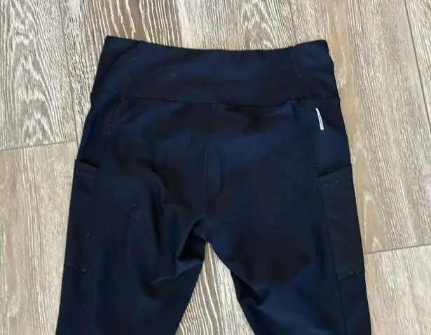 Mondetta Sz M Black Athletic Leggings Too Cute!