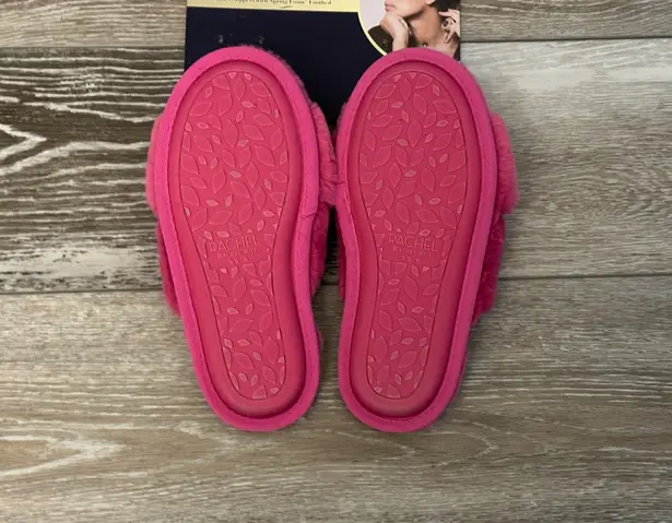Rachel Roy NEW! Beautiful Bright Pink Furry Fluffy Slippers Sz S 5 6