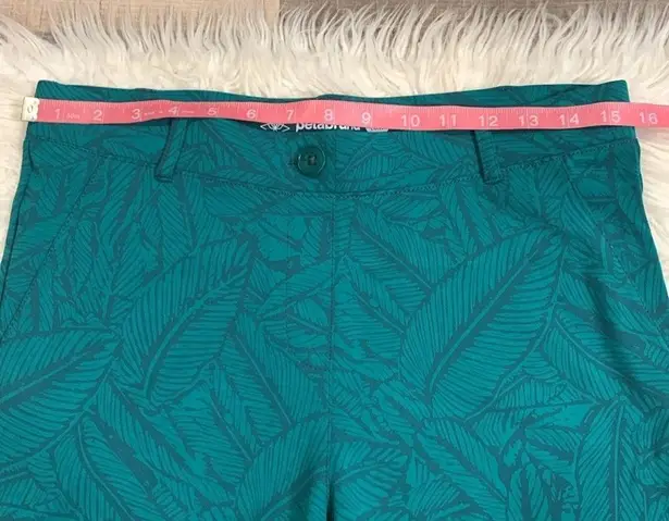 Betabrand 4 way stretch yoga dress pants classic boot cut M Tall leaf print