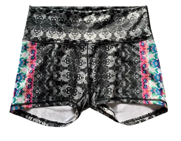 prAna Black Patterned Lifting Shorts XL
