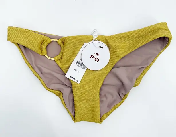 PQ SWIM PILYQ Swim Bottoms Size Medium NWT Eden Ring Full Gold Coast Teeny Swim Yellow
