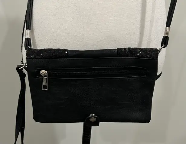 Skull Crossbody Bag Black